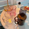 Taza Transparente Creativa Minimalista Geométrica Nórdica para Lavarse la Boca y Enjuague Bucal para Uso Doméstico Portacepillos de Dientes para Parejas