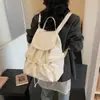 Mochila de Lona para Mulheres, Grande Capacidade, Estilo Coreano Casual, Bolsa Escolar para Estudantes, Mochila Versátil para Caminhada ao Ar Livre, Mochila de Viagem
