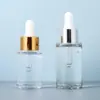 Frasco Conta-gotas Personalizado 30ml 40ml 50ml para Óleo Essencial Frasco de Vidro Espesso para Óleo Essencial Frasco para Essência Loção