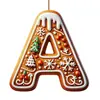 Novos enfeites de Natal acrílicos 2D planos de desenho animado acrílico para o exterior letras