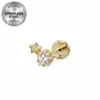 Suministro exclusivo de pendientes y piercings para labio Gebai de acero inoxidable grado médico 316L, estilo europeo y americano, con diseño de estrella, marquesa, ala, con rosca interna