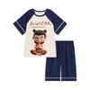 Traje Casual para Hombres Adolescentes Ropa para el Hogar Verano Hombres Algodón Puro Manga Corta 2026 Nuevo Pijama Holgado Estilo Delgado