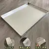 Ar condicionado chapa de ferro galvanizada branca bandeja de coleta de água unidade externa bandeja de drenagem de gotejamento aço inoxidável unidade interna bandeja de coleta de óleo