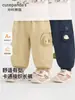 Ropa infantil Kaka Panda, pantalones tejidos para niños, pantalones casuales para niños, ropa de otoño para niñas, pantalones largos de algodón puro para bebé, estilo moderno