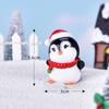 Paisagem miniatura nova transfronteiriça Natal veado fofo pinguim vaca animal boneca bola de cristal desktop pequenos ornamentos