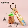 Muñeco Llavero Capibara Llavero Creativo Capibara Colgante para Mochila Colgante para Bolso Artículo de Regalo de Puesto de Dibujos Animados para Niños