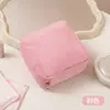 Linda bolsa de almacenamiento para toallas sanitarias, neceser portátil para estudiantes, bolsa pequeña para guardar toallas sanitarias, bolso para mujer