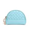 2026 Bolso Nuevo para Mujer Cartera Tejida Hecha a Mano Billetera Sencilla para Monedas Billetera de Piel Sintética Bolso Pequeño con Cremallera para Cosméticos