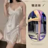 Private Moon Lingerie Sexy Europeia e Americana Transfronteiriça Multicor Opcional Sedução Pura Luxúria Renda Suspensor Camisola de Dormir Abstinência Roupas de Casa