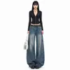Jeans de Pierna Ancha Tie-Dye Estilo Retro Páramo para Mujer Pantalones Rectos de Pierna Ancha Nuevos Largo Nueve Décimos y Largo Completo y Extra Largos