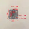 Bisagra Plana Perforada Gruesa de 2.5" para Puertas de Hierro, Bisagra Soldada Industrial de Alta Resistencia, Bisagra 40-50-60