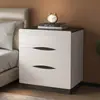Mesita de Noche Nórdica para Uso Doméstico, Simple Mesita de Noche y Gabinete de Almacenamiento con Cajón al Pie de la Cama, Mini Gabinete de Almacenamiento, Gabinete de Mesita de Noche para Dormitorio Pequeño