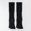 Calcetines de Yoga de Cinco Dedos para Mujer, Calcetines hasta la Pantorrilla, Resistentes al Desgaste, Profesionales, Antideslizantes, Calcetines Deportivos, Fitness, Pilates, Calcetines para el Suelo, Calcetines de Compresión