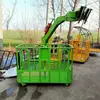 Cesta de grúa con marco superior giratorio de 360 grados, no necesita desmontaje, para trabajos a gran altura y uso en construcción