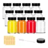 Garrafa de reagente de vidro transparente de boca larga de 2 oz/60 ml mais vendida na Amazon, garrafa para tinta, suco, bebida, atacado do fabricante