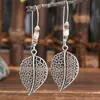 Aretes Largos Vintage Populares Bohemios en Forma de Gota Moda Creativa Campanas Aretes Acrílicos Turquesa para Mujer