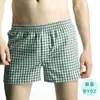 Calça Seta Roupa Íntima Masculina Algodão Tecido Solta Respirável Calça de Dormir Casa Tamanho Plus Shorts Boxer