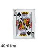 Cartas de Juego Transfronterizas Globo de Película de Aluminio Dólar Picas 24 pulgadas Dado Cubo de Seis Caras Globo Decoración Tema Casino