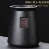 Conjunto Seis Cavalheiros de Ébano para Cerimônia do Chá Acessórios para Conjunto de Chá Kung Fu Ferramentas Completas para Fazer Chá Seis Cavalheiros Porta-Chá Colher Faca de Chá