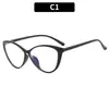 Gafas de moda estilo coreano 2026, nuevas, anti luz azul, ojo de gato, sin graduación, monturas de gafas con estilo callejero artístico, aspecto natural, monturas de gafas versátiles