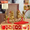 Venta al por mayor de fábrica Latón Diamante Qilin Calabaza Exquisito Fuego Qilin Hogar Empresa Artesanías Adornos Adornos