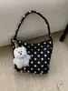 Bolso de Lunares de Nicho Súper Popular para Mujer, Nuevo Bolso Versátil de Hombro y Axila Otoño e Invierno 2025 para Salir y Trabajar