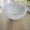 Substituição da Casca do Abajur de Vidro Fosco Base Rosqueada Redonda E27 Luminária de Mesa para Quarto Estilo Europeu Antirreflexo Acessórios para Abajur DIY