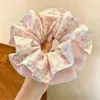 Bandas elásticas para el pelo de encaje versátiles coreanas, coleteros lindos y coloridos, accesorios para el pelo de mujer de color crema para primavera-verano, accesorios básicos para el pelo para atar el pelo