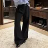Pantalones de traje a rayas plisados estilo retro americano kendo, unisex, modernos, de corte limpio, holgados, de pierna ancha y fluidos, informales