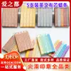 Juego de 5 piezas de bastones de cera estilo inglés con mecha, disponibles en múltiples colores, juego combinado de bastones de cera para sellar sobres, venta al por mayor desde el fabricante