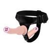 Orissi Silicona Portátil Doble Cabeza Pene Pantalones de Cuero Dildo Artificial Lesbiana Lesbiana Pantalones Sexys Dildo Productos para Adultos