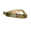 Pulsera de Acero Inoxidable Flor de Loto Cinco Sutras Transfronteriza, Pulsera de Acero de Titanio con Cierre Magnético Cubano Cuadrado para Hombre