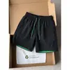 Shorts Esportivos de Secagem Rápida Transfronteiriços Masculino Verão Estilo Fino Marca Tendência Toque de Luxo Bloqueio de Cores Calças de Basquete Refrescantes Bermudas de Praia