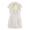 Atacado de Fabricantes de Roupas Femininas Transfronteiriças Nova Coleção Primavera 2026 Moda Europeia e Americana Sexy Quente Vestido Decorado com Laço