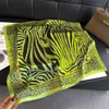 Bufanda Retro de Seda Imitación con Estampado de Nuevo Diseño, Chal de Gama Alta, Bufanda para el Cuello con Protección Solar, Pañuelo para la Cabeza, Bufanda