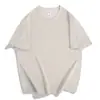 Camiseta de Algodón Puro para Hombre Cuello Redondo Camisa Cultural Uniforme de Clase Logo Bordado Estampado Color Sólido Camiseta Interior 180g Manga Corta Logo Estampado de Moda