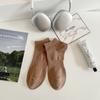 Calcetines Versátiles 2024 Calcetines Cortos Calcetines Tipo Barco para Hombre Color Sólido Negro y Blanco Otoño e Invierno Algodón de Toalla Engrosado Transpirables Calcetines Deportivos para Parejas