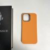Capa para Celular Apple 16 Novo Modelo 14/15, Estilo Nicho Cor Pura Casual, Capa Padrão Couro para Iphone17Pro Max