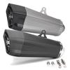 Tubo de Escape Modificado Universal para Motocicleta de 51 mm Acero Inoxidable Fibra de Carbono Cola Ninja 400 650