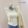 Cabide - Estilo Puro Prazer Renda Decote U Alça Outono e Inverno Novo Doce e Picante Roupa Íntima com Bojo Top Sexy para Mulheres 1103