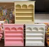 Estante de Livros em Arco Impressa em 3D Armário de Armazenamento Rack de Exibição Pu Armário de Armazenamento de Alimentos e Brinquedos Rack de Armazenamento Exibição em Miniatura de Casa de Bonecas