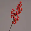 Fruta da Prosperidade Fruta de Amora Vermelha Fruta de Amora de Inverno Flor Artificial de Simulação Ornamento Sala de Estar Presente de Inauguração Decoração de Casa Nova Exibição de Ano Novo Arte Floral