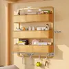 Estante de almacenamiento para dormitorio, cesta colgante de mesita de noche, cesta de almacenamiento para litera de dormitorio, herramienta de almacenamiento colgante tipo gancho montada en la pared