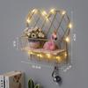 Prateleira Decorativa de Parede em Formato de Nuvem para Sala de Estar, Suporte de Armazenamento de Parede Estilo Ins para Quarto na Parede ao Lado da Cama, Instalação Sem Furos