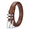 Cinturón de Cuero Minimalista Duradero de Moda para Mujer, Cinturón Fino Versátil para la Cintura