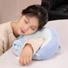 Almohada Linda de Capibara en Forma de U para Viaje en Coche Almohada para Cuello Oficina Siesta Almohada para Columna Cervical Almohada de Capibara en Forma de U