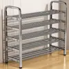 Sapateira de Aço Inoxidável Espessada, Multicamadas, para Entrada de Casa, Prateleira de Armazenamento Multifuncional, Adequada para Dormitórios e Apartamentos Alugados, Atacado com Frete Grátis