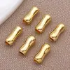 Ouro 18K Preenchido Conserva Cor Nó de Bambu Espaçador de Cintura Contas Pulseira Colar Acessório de Joia DIY Materiais Atacado