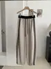 KEKEZOON Pantalones Deportivos de Chándal Elásticos en la Cintura con Cordón, Diseño de Raya Lateral, Bloques de Color, Otoño, Holgados, Casuales 8813