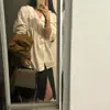 Camisa feminina de alta qualidade de Dongdaemun, Coreia, para o início do outono, com acabamento em renda elegante e babados plissados, de manga longa